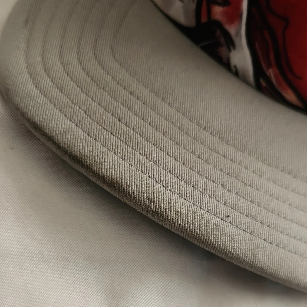 Simms Red and Gray Fish Design Cap - Picture 2 of 6